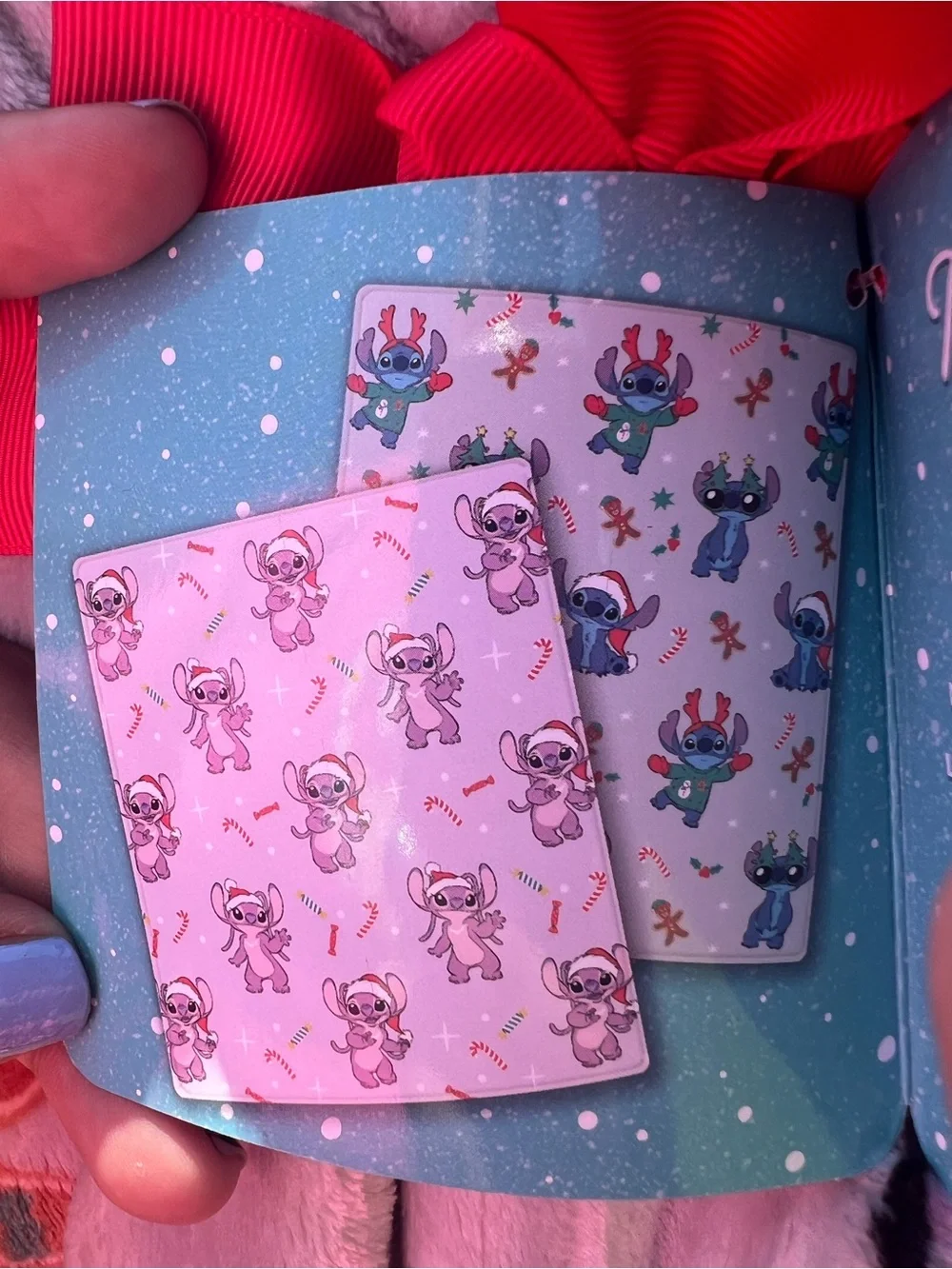 Disney Holiday Stitch and angel double blanket
